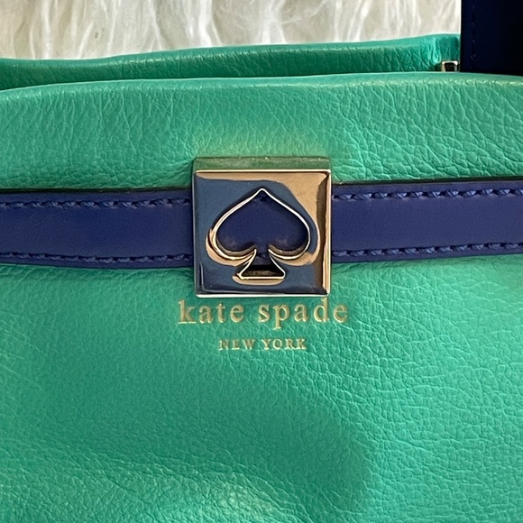 Kate Spade Blue Colour Block Handbag - Picture 6 of 12